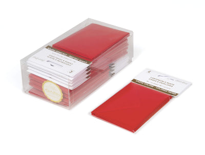 BLISTER 10/10 BIGLIETTO + BUSTA F4 - 7x11 cm - ROSSO