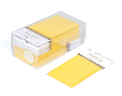BLISTER 10/10 BIGLIETTO + BUSTA F4 - 7x11 cm - GIALLO
