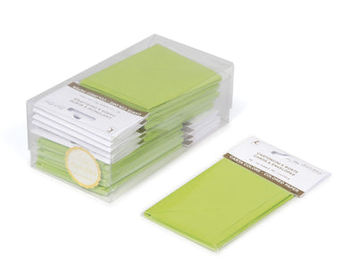 BLISTER 10/10 BIGLIETTO + BUSTA F9 - 9x14 cm - VERDE