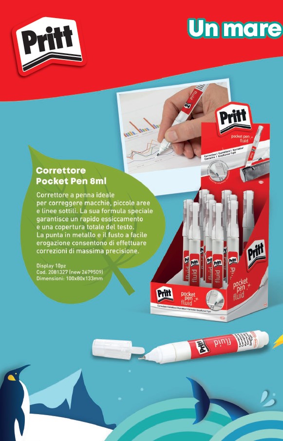 CORRETTORE PRITT POKET PEN 8ml (10PZ) 2081327