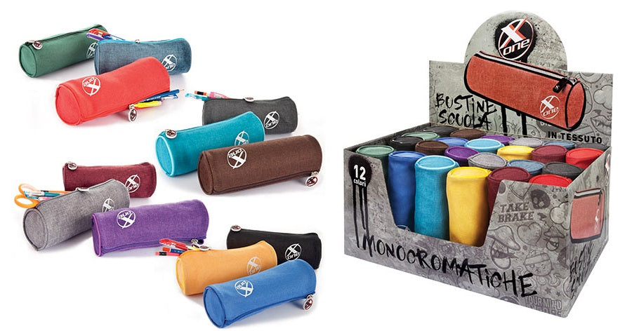 Bustina X-One in tessuto 12 colori assortiti espositore 24pz