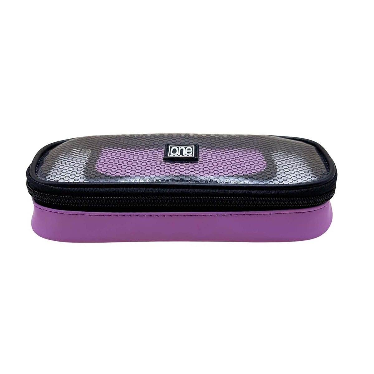 Blasetti One Color EVA Astuccio Round Lilla in PU + EVA con Coperchio Trasparente 21,5 x 9,5 x 5 cm