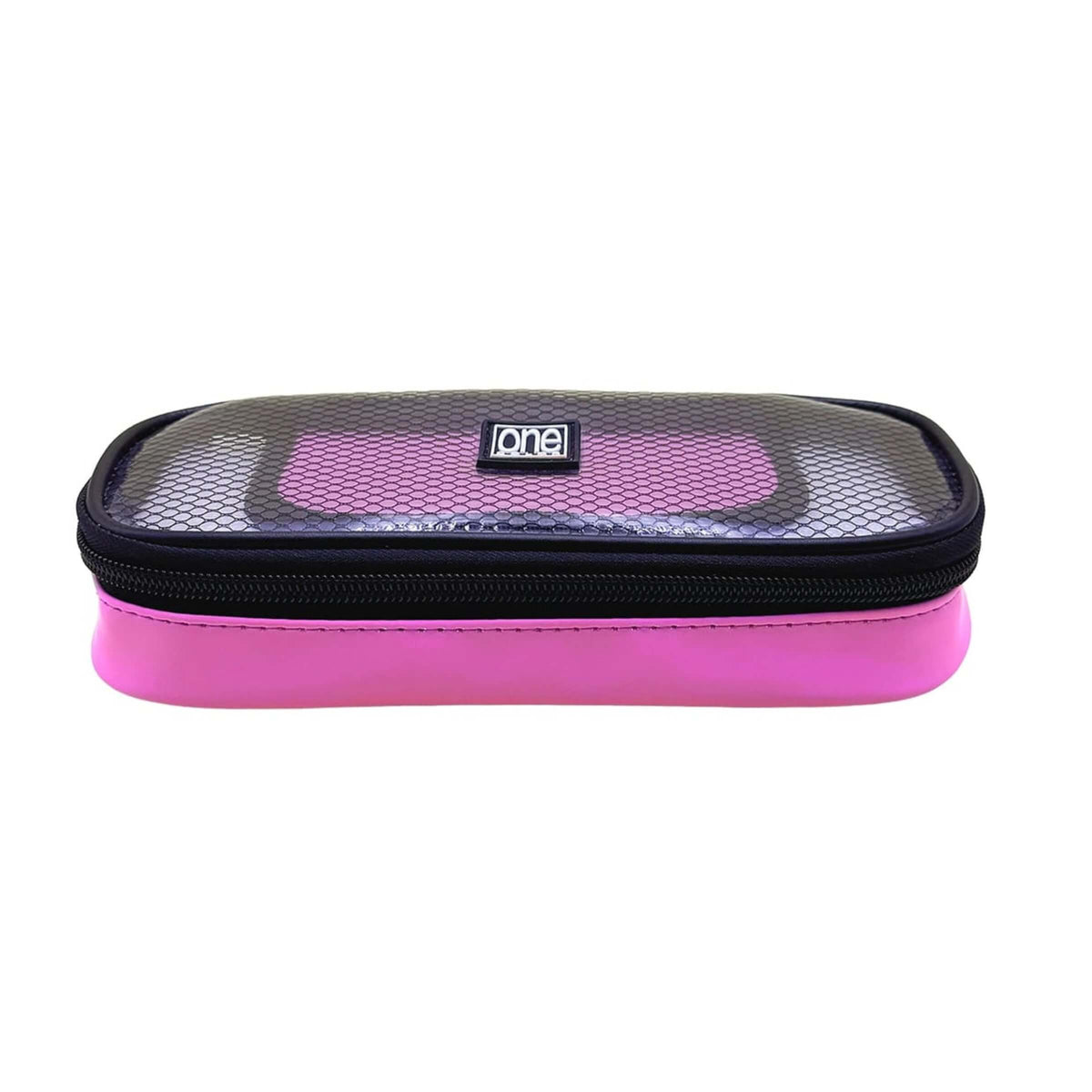 Blasetti One Color EVA Astuccio Round Fucsia in PU + EVA con Coperchio Trasparente 21,5 x 9,5 x 5 cm