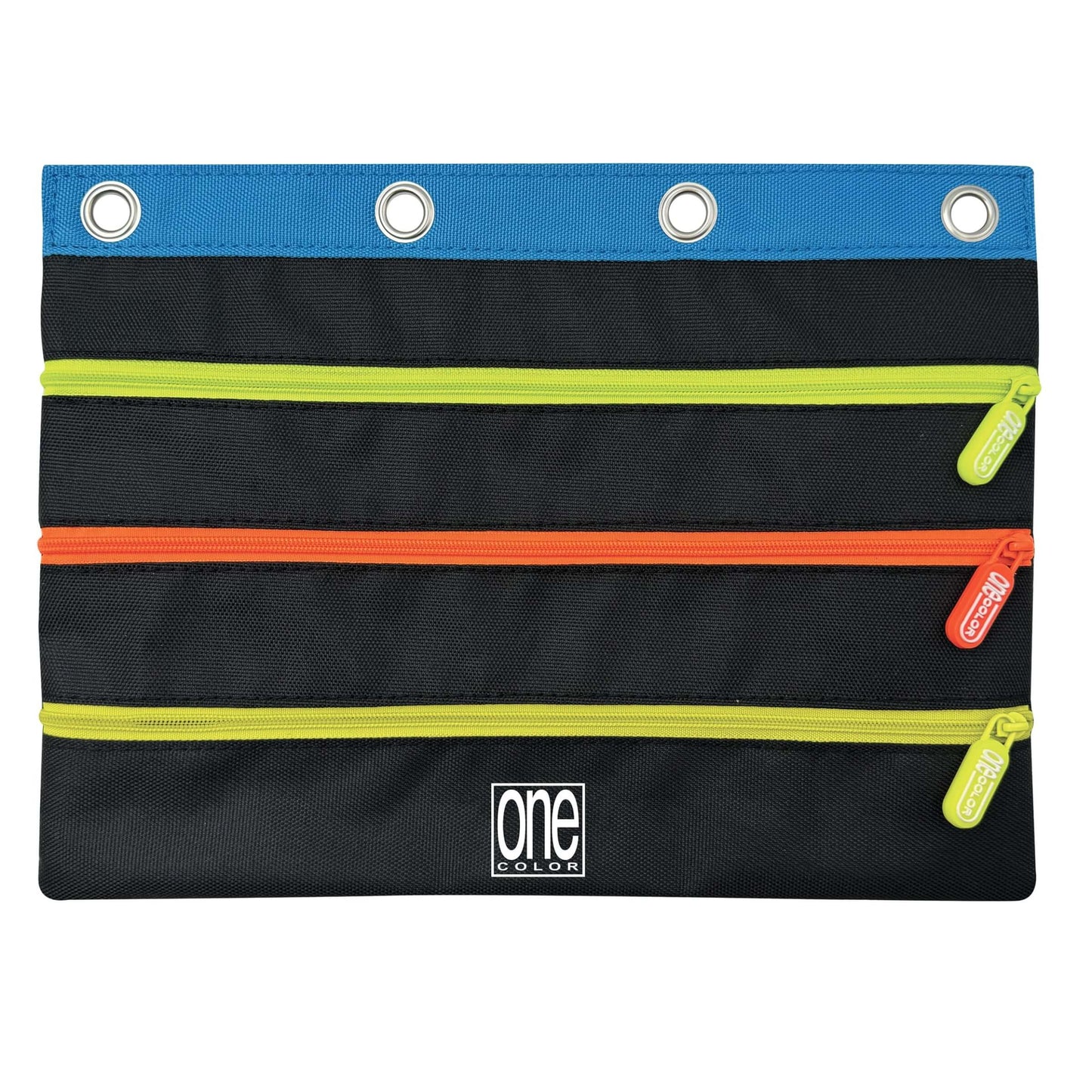 Astuccio Tutto in Uno per Raccoglitore 3 Tasche Multiscomparto One Color 27,5x20 cm - Nero