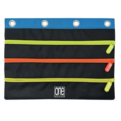 Astuccio Tutto in Uno per Raccoglitore 3 Tasche Multiscomparto One Color 27,5x20 cm - Nero