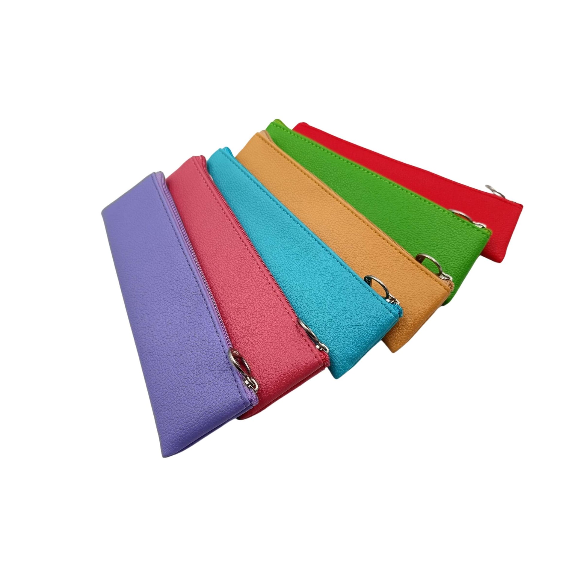 Astuccio bustina Balmar B-Color azzurro aperto, dettaglio interno e zip