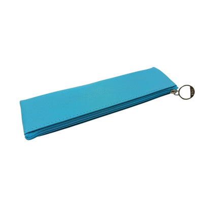 Astuccio bustina Balmar B-Color azzurro con cerniera, vista frontale