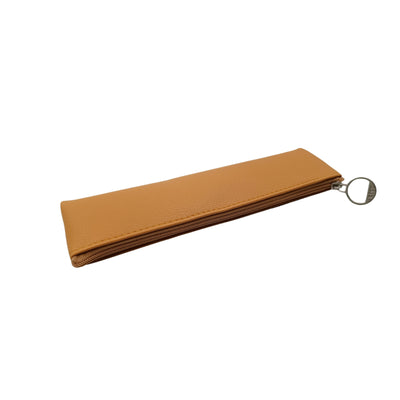 Astuccio bustina Balmar B-Color giallo senape con cerniera, vista frontale