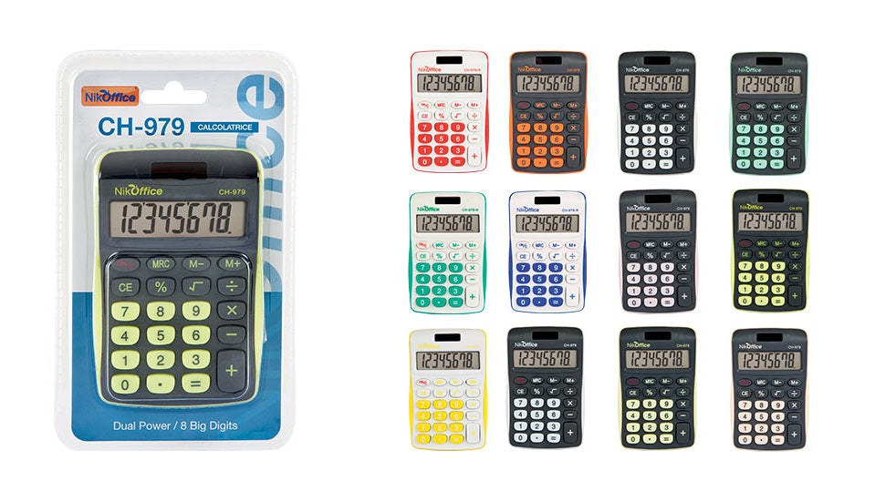 CALCOLATRICE TASCABILE NIKOFFICE CH-979