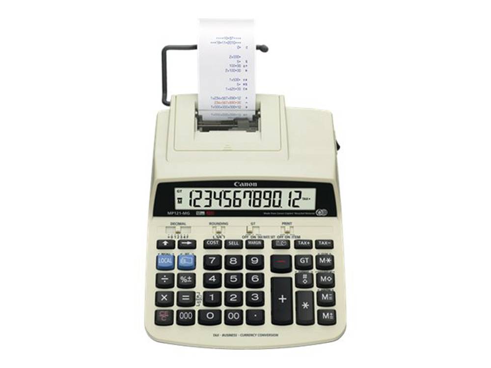 Calcolatrice scrivente Canon MP121 12 cifre per ufficio con stampante integrata