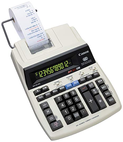 Calcolatrice scrivente Canon MP120 12 cifre con funzione eco e stampante integrata