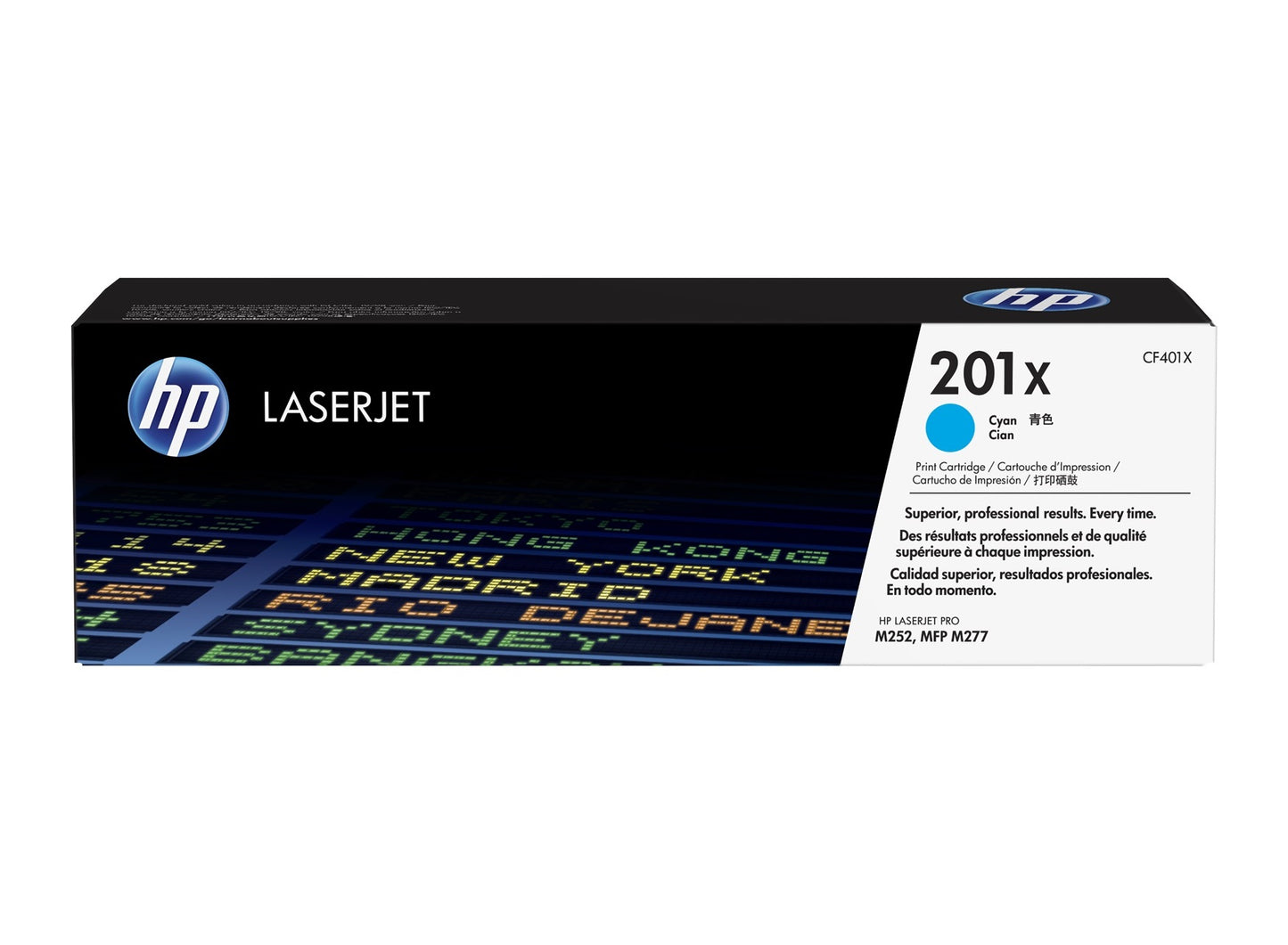 Toner HP 201X ciano per stampante laser a colori