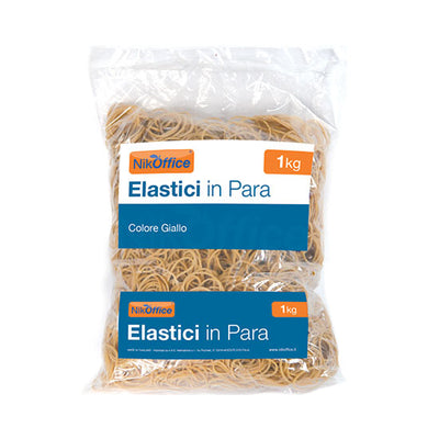 ELASTICI IN GOMMA NATURALE Ø80 SACCO DA 1KG NIKOFFICE