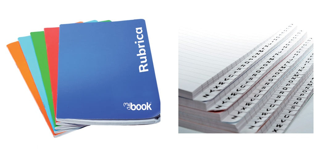 Rubrica Telefonica MyBook a Punto Metallico A5 - 15x21cm - 1R (10PZ)