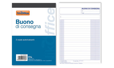 BLOCCO BUONI DI CONSEGNA 2 COPIE 15X21,5 cm RICALCANTE