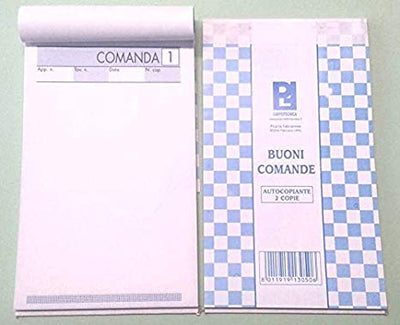 BLOCCO COMANDE 10x17 2 COPIE S-83/A RISTORANTE - 13050 (10PZ) - 261870000