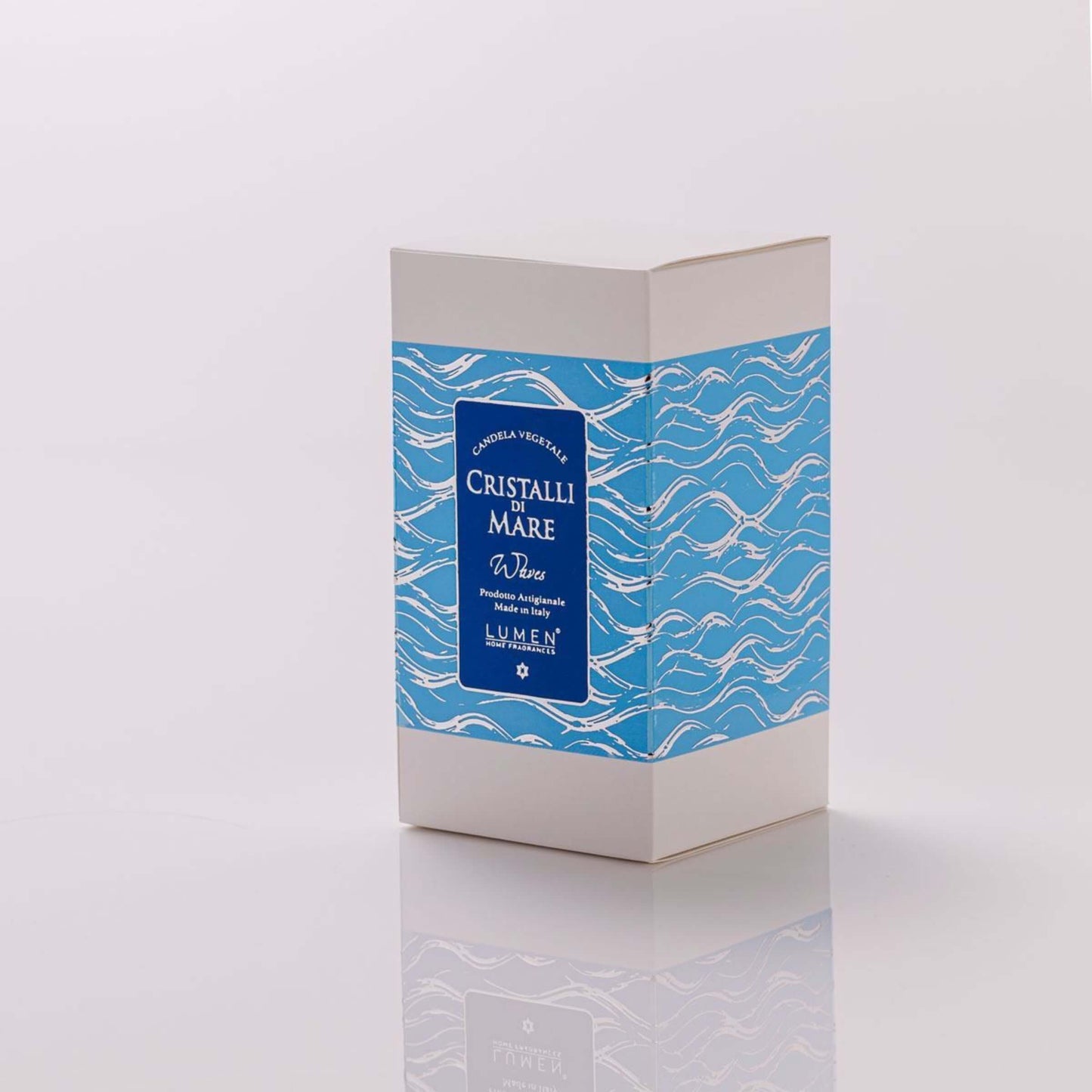 Candela Vegetale Lumen in Giara di Vetro 300 ml Profumazione Cristalli di Mare