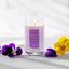 Candela Vegetale Lumen Accento di Viole in Giara di Vetro 300 ml Profumazione Violetta
