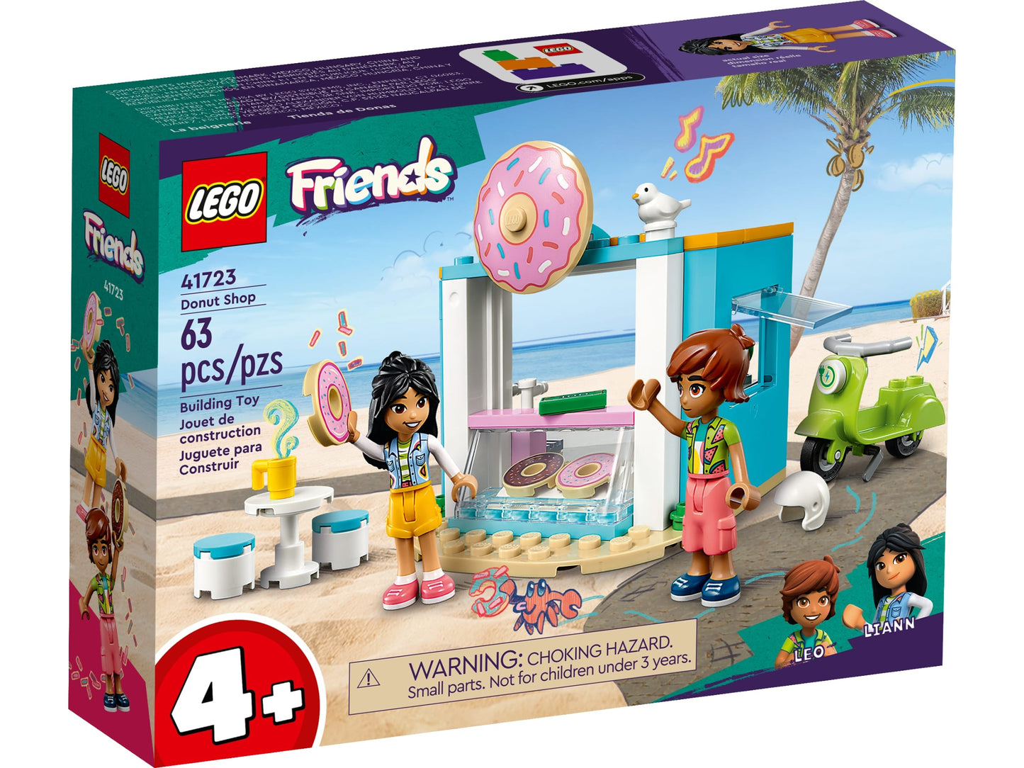 LEGO Friends 41723 Negozio Ciambelle in scatola, 61 pezzi