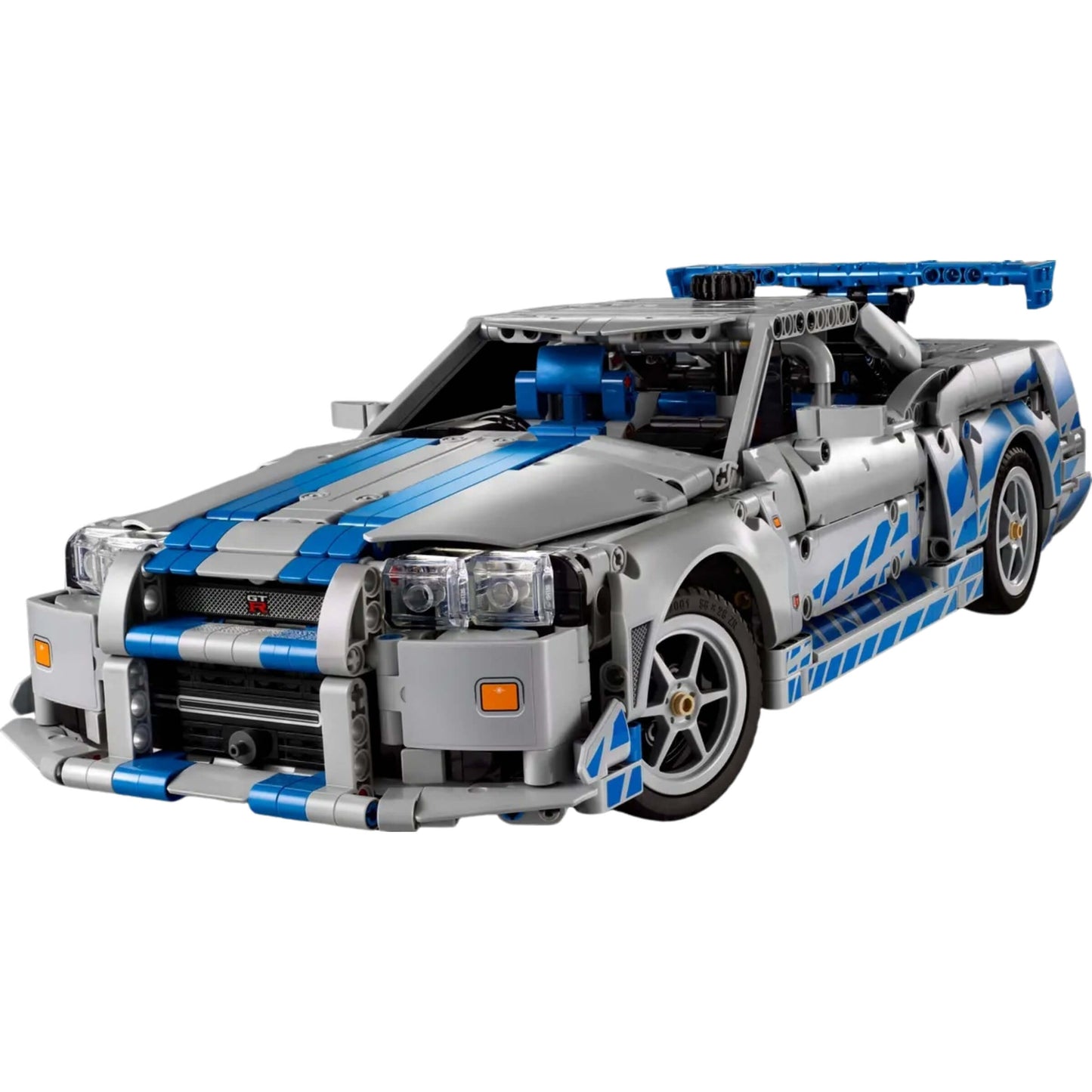 Dettaglio meccanismo LEGO Technic 42210 Nissan Skyline GT-R R34
