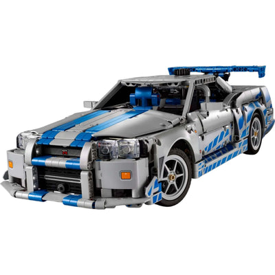 Dettaglio meccanismo LEGO Technic 42210 Nissan Skyline GT-R R34