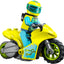Dettaglio meccanismo carica e vai moto LEGO City Cyber Stunt Bike 60358