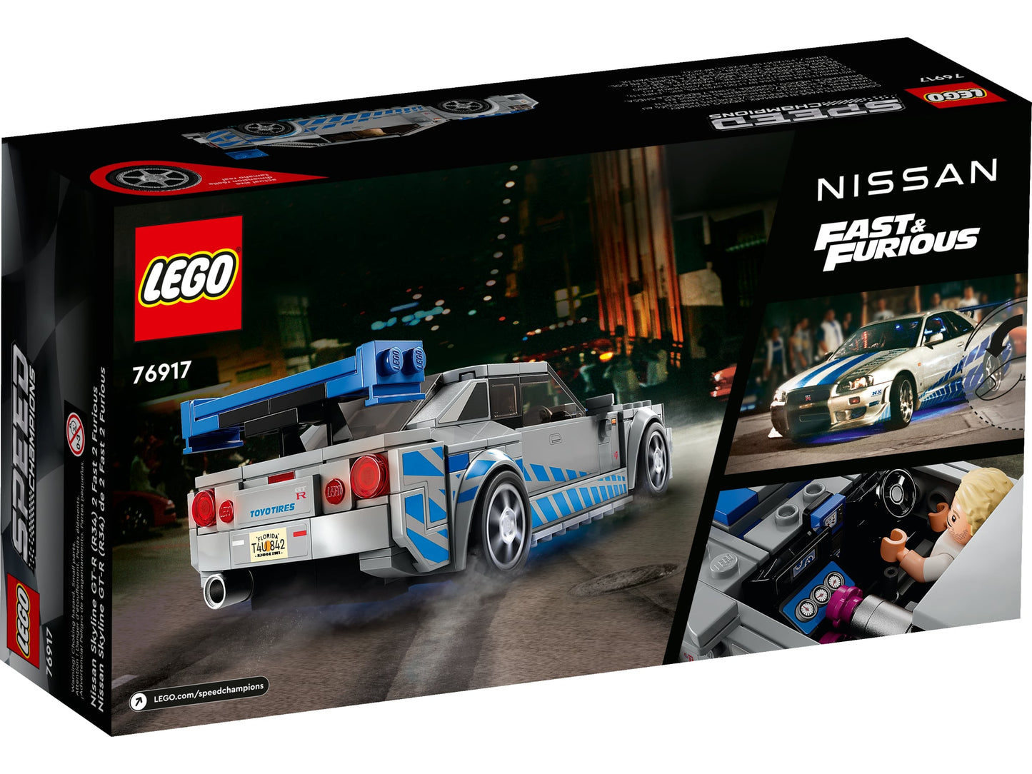 76917 LEGO SPEED CHAMPIONS 2 Fast 2 Furious NISSAN SKYLINE GT-R R34
