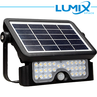 Faretto solare LED senza fili 500lm - con sensori (movimento e crepuscolare)