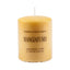 Moccolo di ricambio Mangiafumo Lumen 150 ml ocra, profumazione liquirizia fiori e cacao dolce