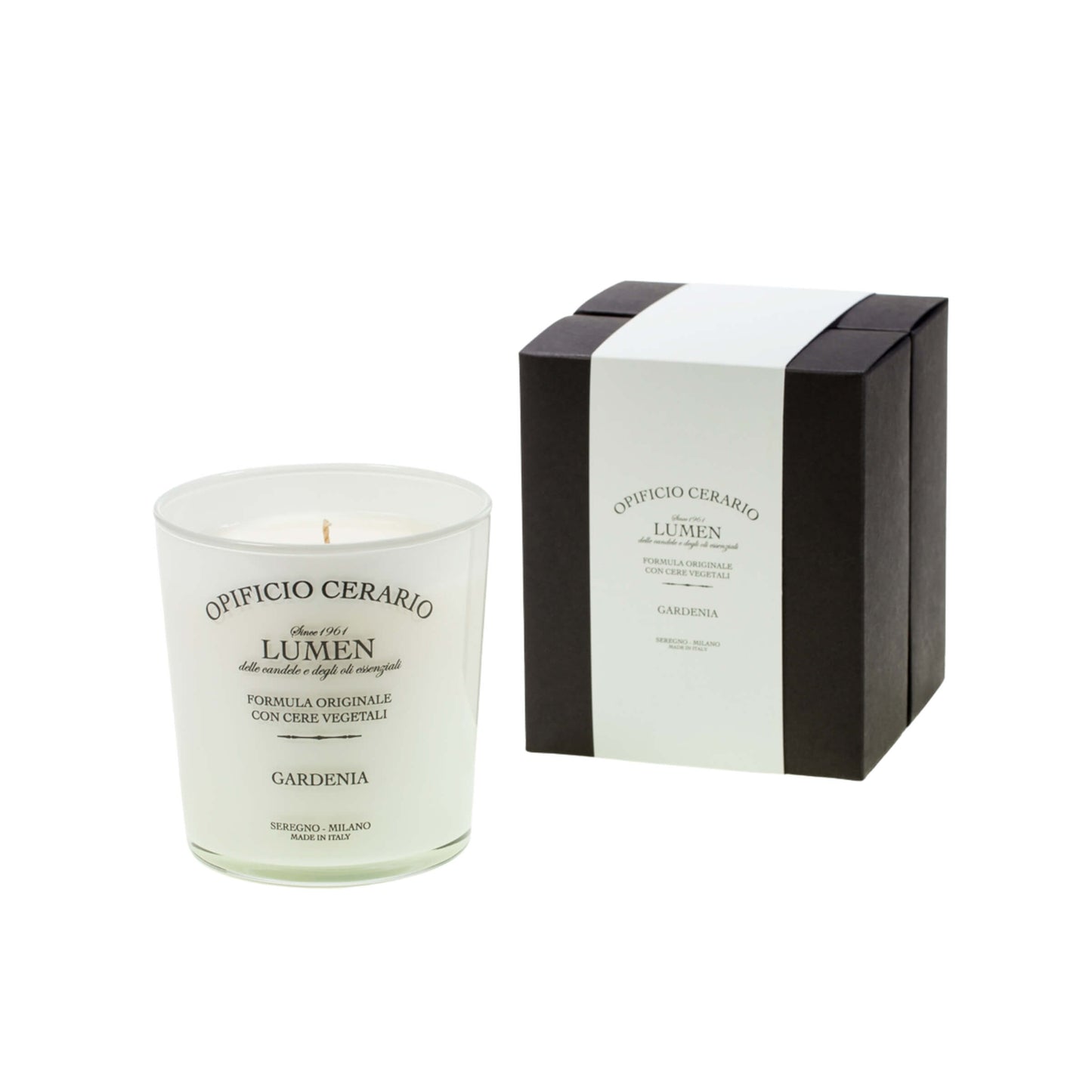 Candela Opificio Cerario Lumen Gardenia 300 ml in cera vegetale, profumazione floreale dal 1961