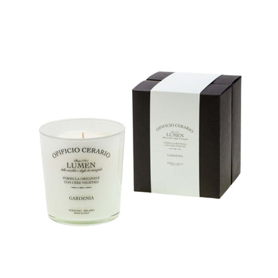 Candela Opificio Cerario Lumen Gardenia 300 ml in cera vegetale, profumazione floreale dal 1961