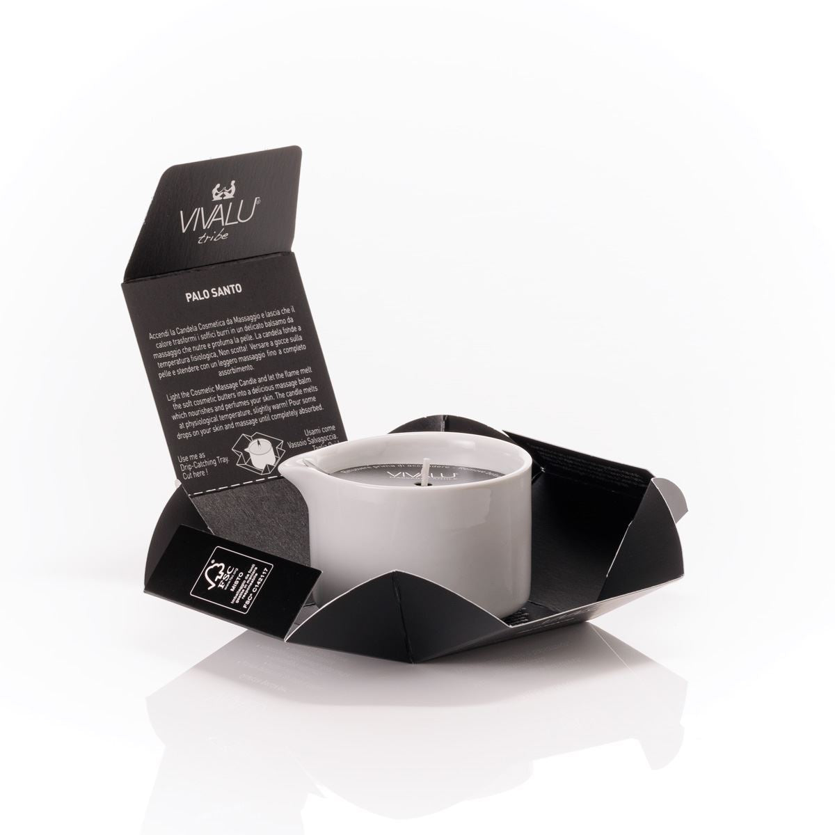 Vivalu Tribe E Candela da Massaggio Palo Santo 100 ml