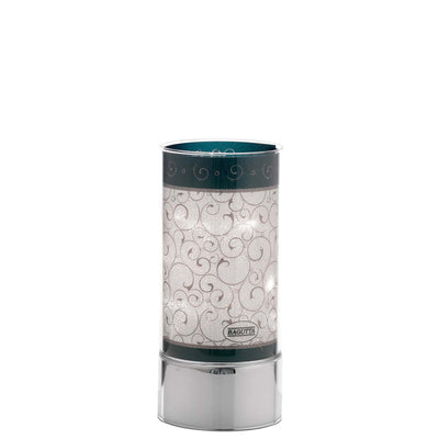 Bagutta Lampada LED da Tavolo in Vetro Riccioli Verdi Batterie Incluse 9x20 cm