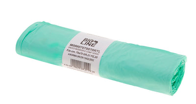 ROTOLO SACCHI BIO VERDE 70x70cm GR21 MY18 (20PZ)