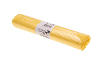 ROTOLO SACCHI LDPE PERFORMANCE 72x110cm - 110 Lt  GIALLO TRASPARENTE GR.33 MY22 (10PZ)