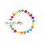 Dettaglio braccialetti Trrtlz Fluo tartarughina su polso, colori fluo, circonferenza 20-21 cm