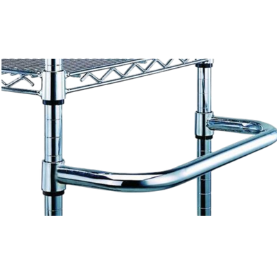 Metallika Maniglione in Acciaio Cromato per Scaffalatura e Carrello