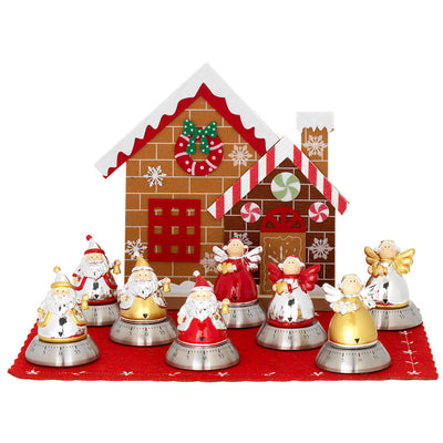 Bagutta Espositore Timer da Cucina Natalizi Assortiti 8x10 cm 8 pezzi