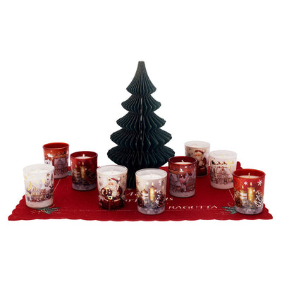 Bagutta Espositore Candele Natalizie Cannella e Vaniglia Assortite 18 pezzi