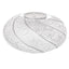 Bagutta Portacandela Natalizio LED 16x8,5 cm Bianco e Argento con Spirali Glitter