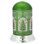 Bagutta Lampada LED Natalizia a Cupola Verde con Alberi e Fiocchi di Neve 18 cm