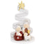 Bagutta Presepe Natalizio con Albero a Spirale Argentato 15 cm