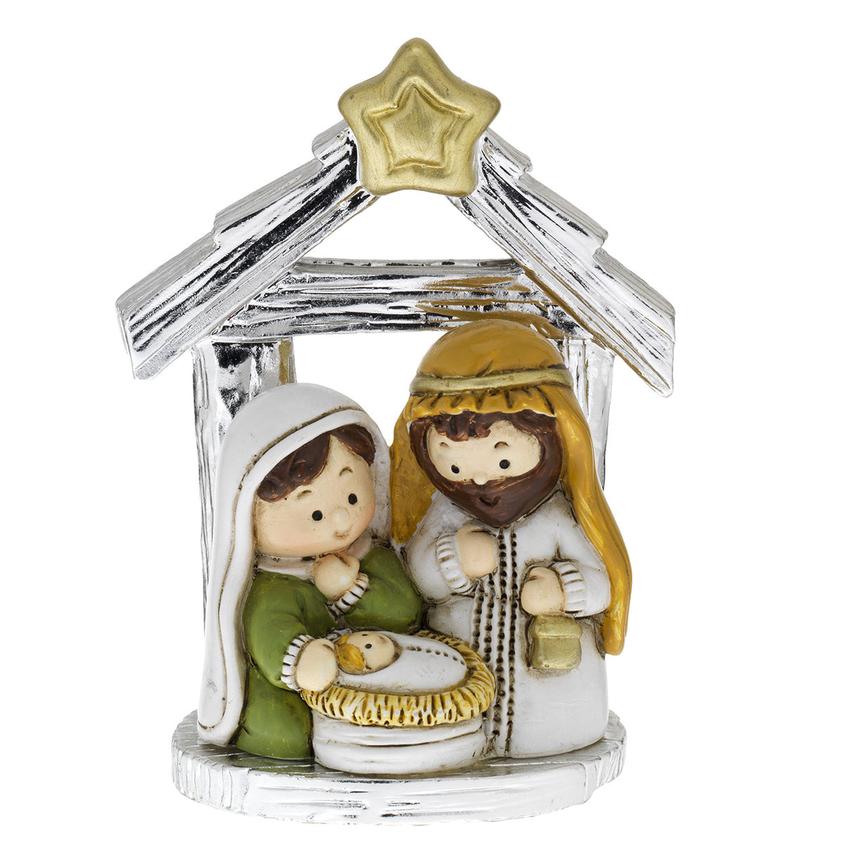 Bagutta Mini Presepe Natalizio in Capanna con Stella 7 cm