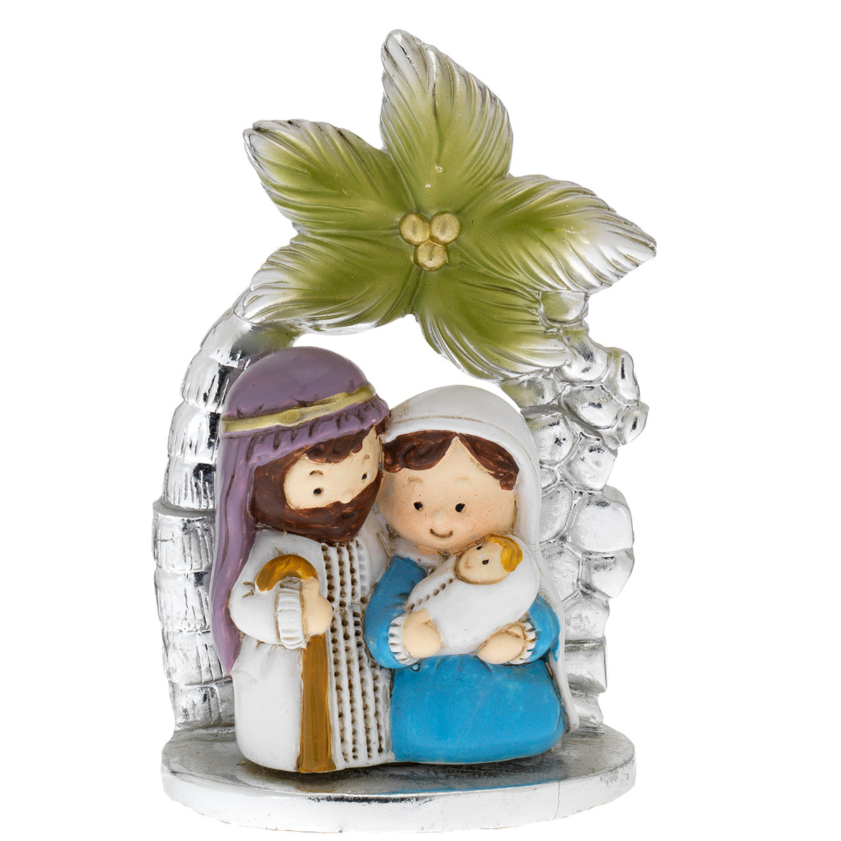 Bagutta Mini Presepe Natalizio sotto Fiore Stella di Natale 7 cm