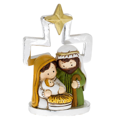 Bagutta Mini Presepe Natalizio con Croce e Stella 7 cm