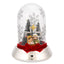 Bagutta Cupola Natalizia Luminosa Argento con Presepe e Capanna 13 cm