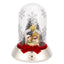 Bagutta Cupola Natalizia Luminosa Argento con Sacra Famiglia 13 cm