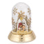 Bagutta Cupola Natalizia Luminosa Oro con Sacra Famiglia 13 cm