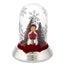 Bagutta Cupola Natalizia Luminosa Argento con Angelo e Stella 13 cm