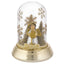 Bagutta Cupola Natalizia Luminosa Oro con Angelo e Regalo 13 cm